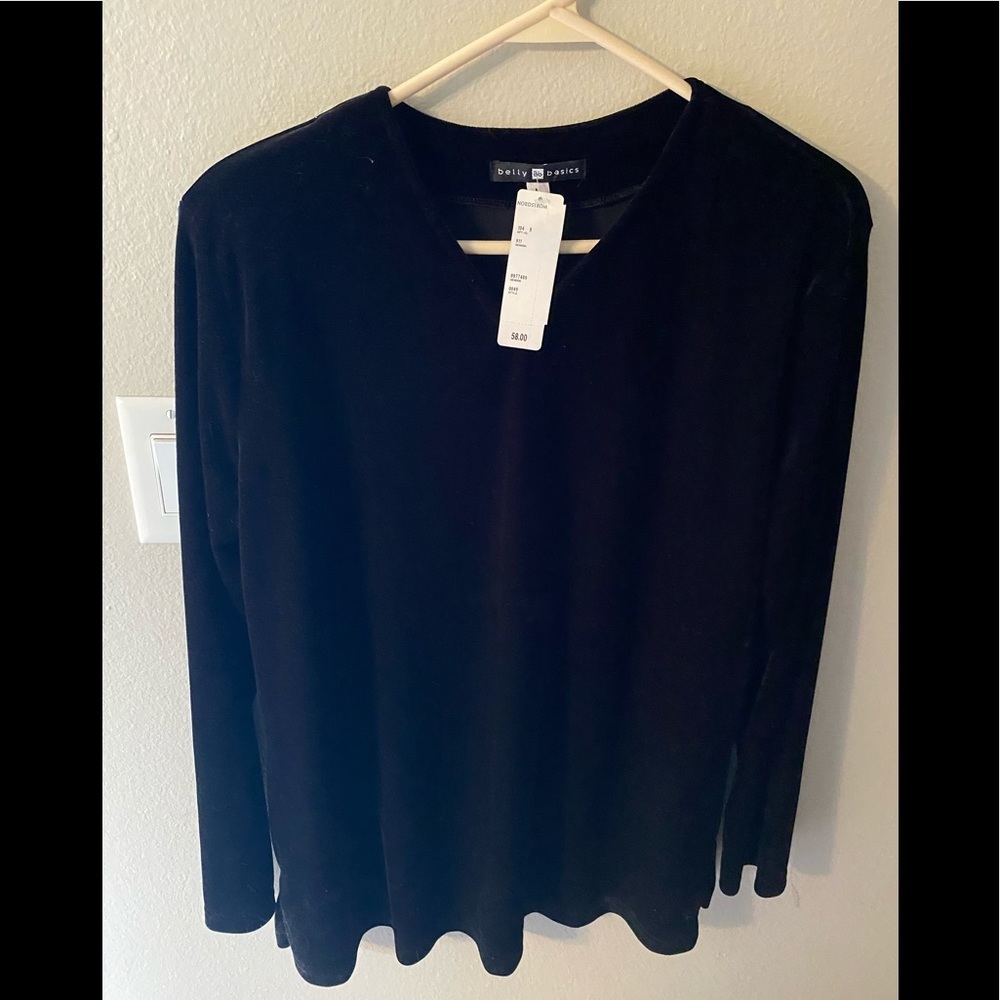 NWT Nordstrom Velour Long sleeve top